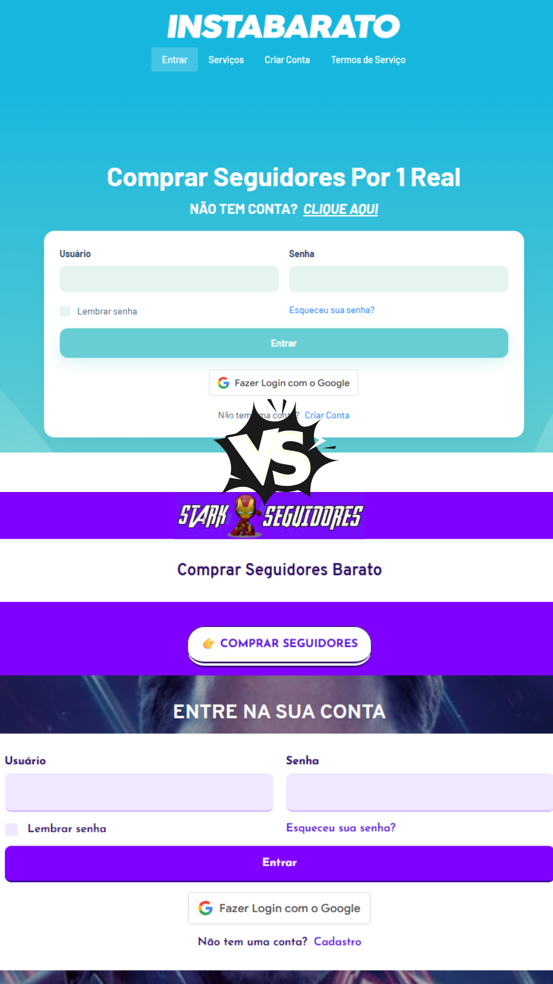 Insta Barato vs Stark Seguidores: Qual é o Melhor em 2025? Insta Barato vs Stark Seguidores: Qual é o Melhor em 2025?