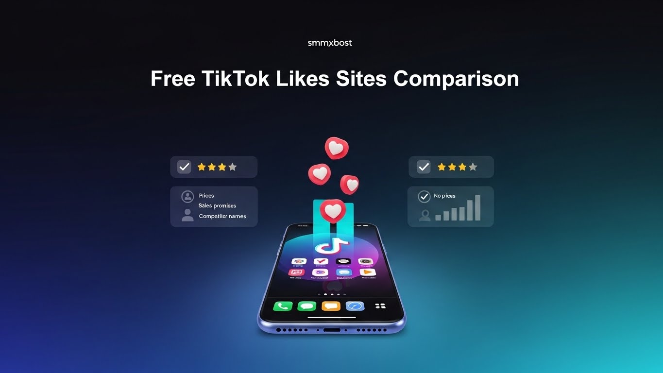 مقارنة أفضل مواقع زيادة لايكات تيك توك مجانًا