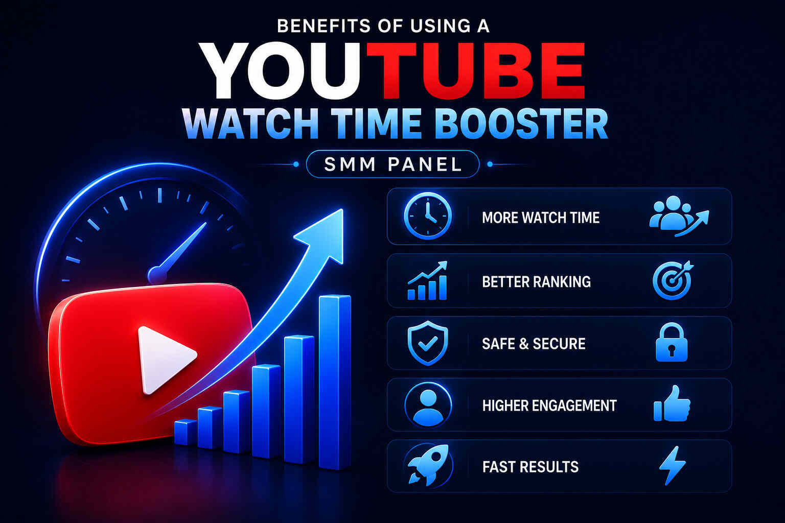 Benefits of Using a YouTube Watch Time Booster SMM Panel