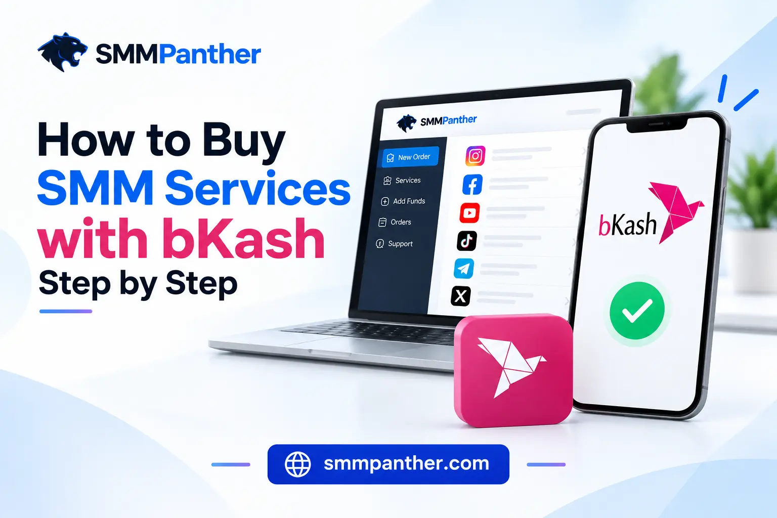 How to Buy SMM Services with bKash in Bangladesh