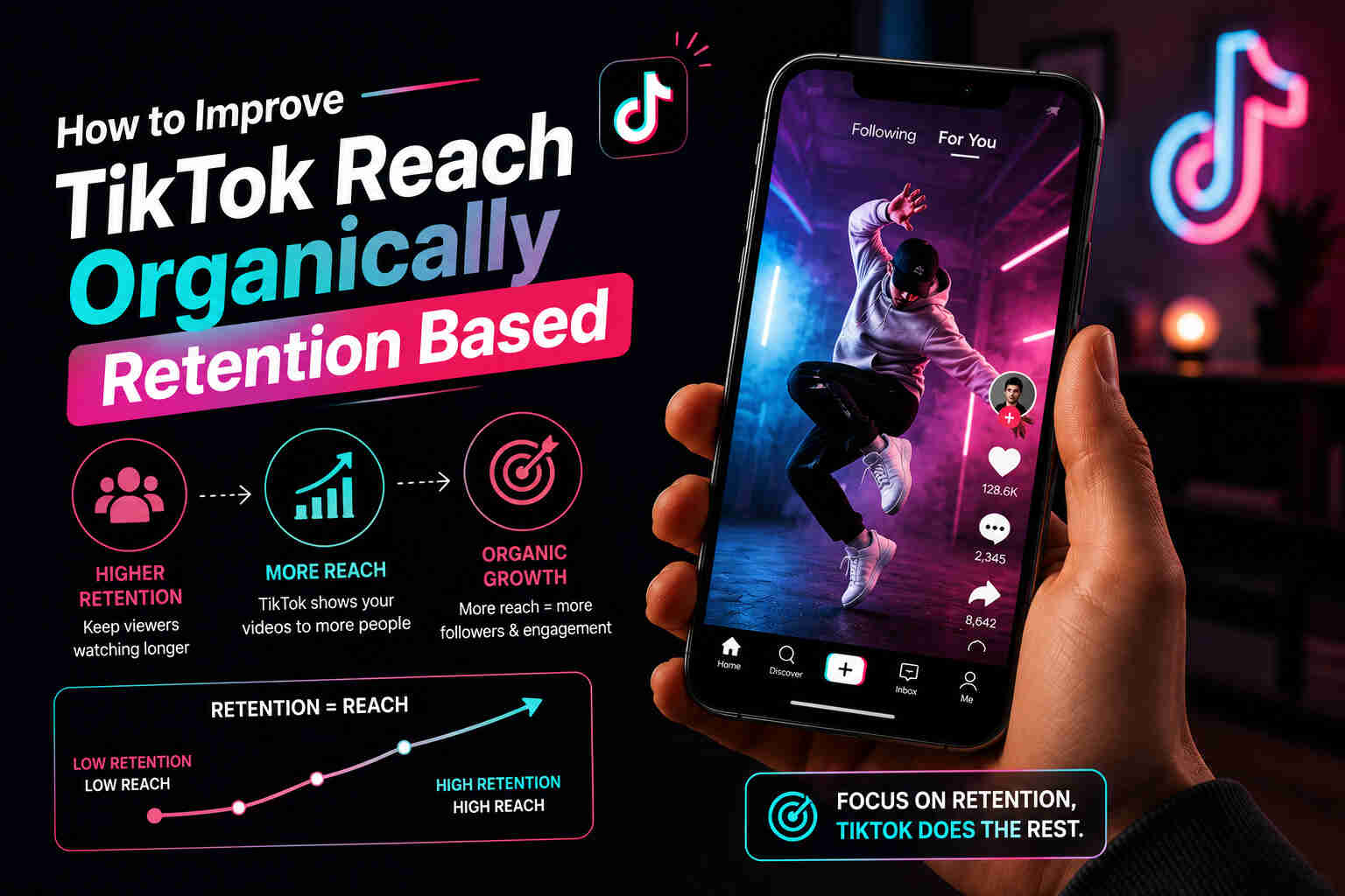 How to Improve TikTok Reach Organically Retention Based