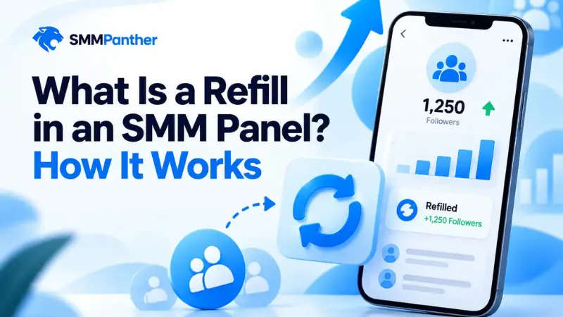 What is a refill in an SMM panel, and how does it work