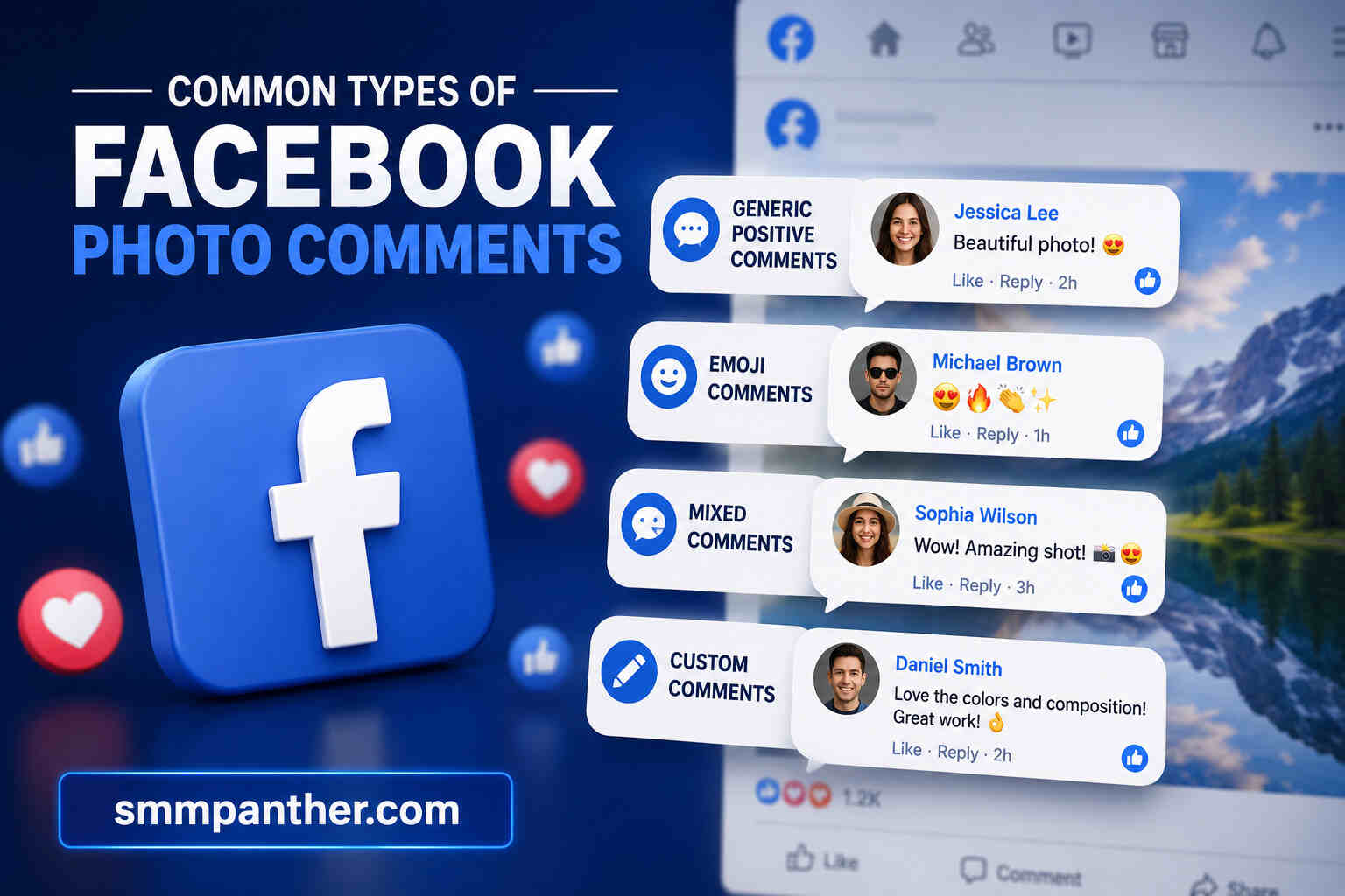 Common Types of Facebook Photo Comments