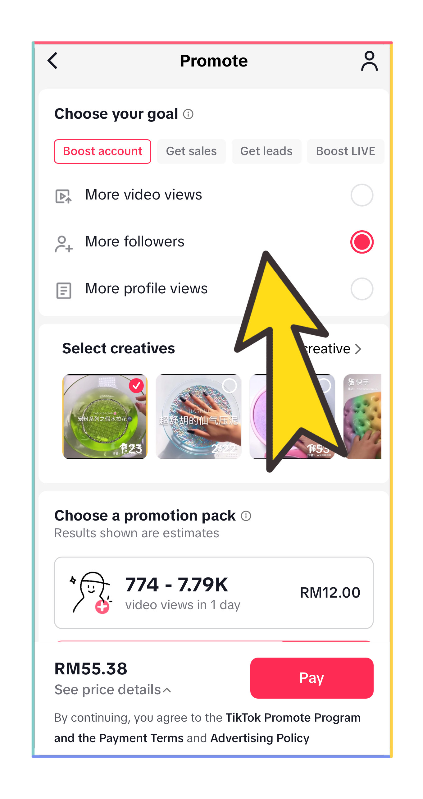 TikTok Step 3