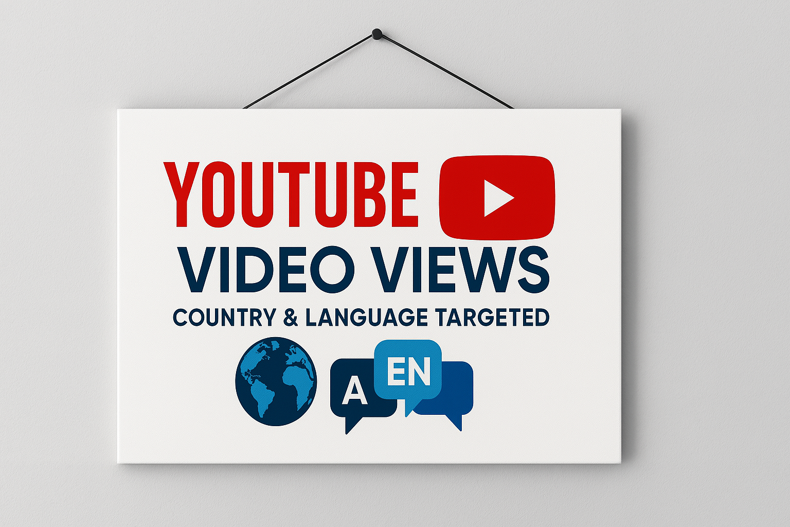 YouTube Видео Просмотры – Гео- и Языковой Таргетинг