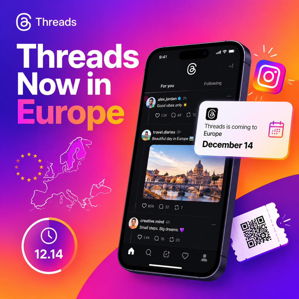 A hidden easter egg on Instagram reveals that Meta's Threads will finally be released in Europe on December 14th