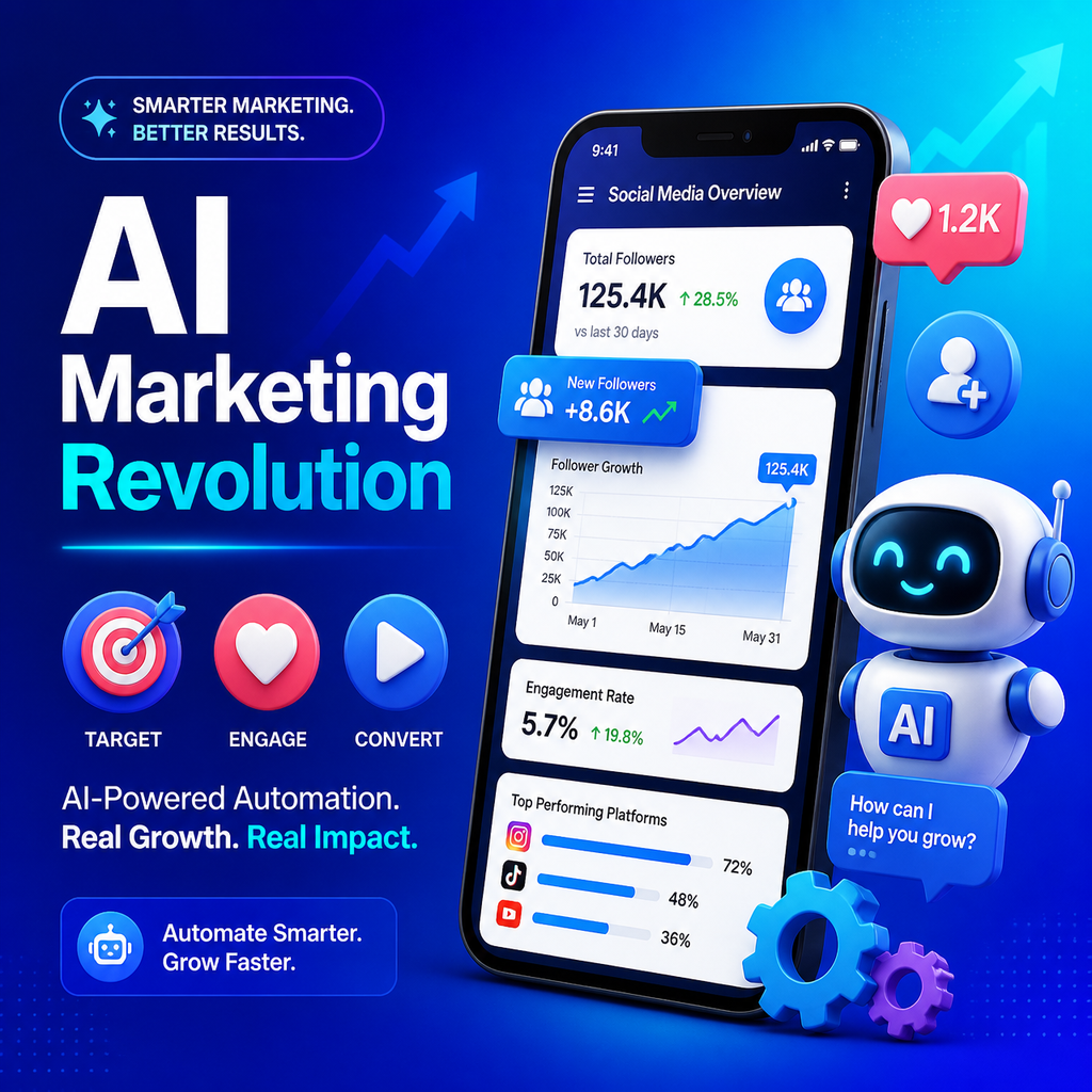 AI benefits for global social media marketing 2024