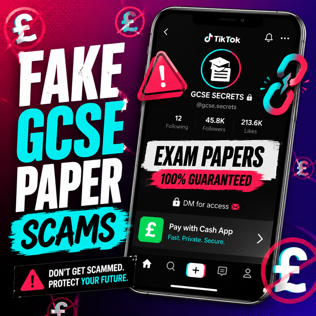 TikTok scammers charging desperate students hundreds for fake GCSE exam papers