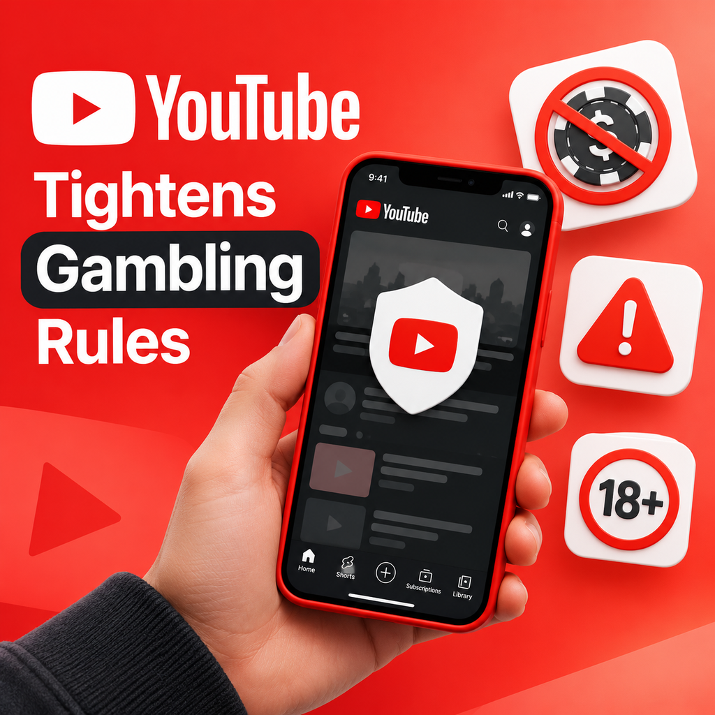 YouTube обновляет правила для азартных игр и социальных казино
