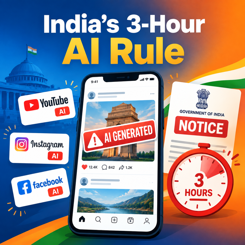 India sets 3 hr deadline for social media platforms to take down AI-generated, deepfake content