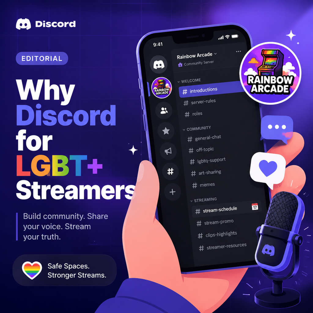 LGBT+ streamers Rainbow Arcade explain what Discord is and why you should use it