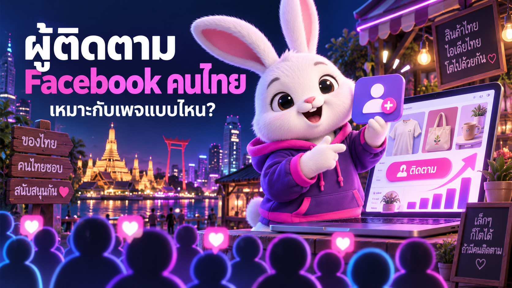 เพิ่มผู้ติดตาม Facebook คนไทย เหมาะกับเพจแบบไหน?