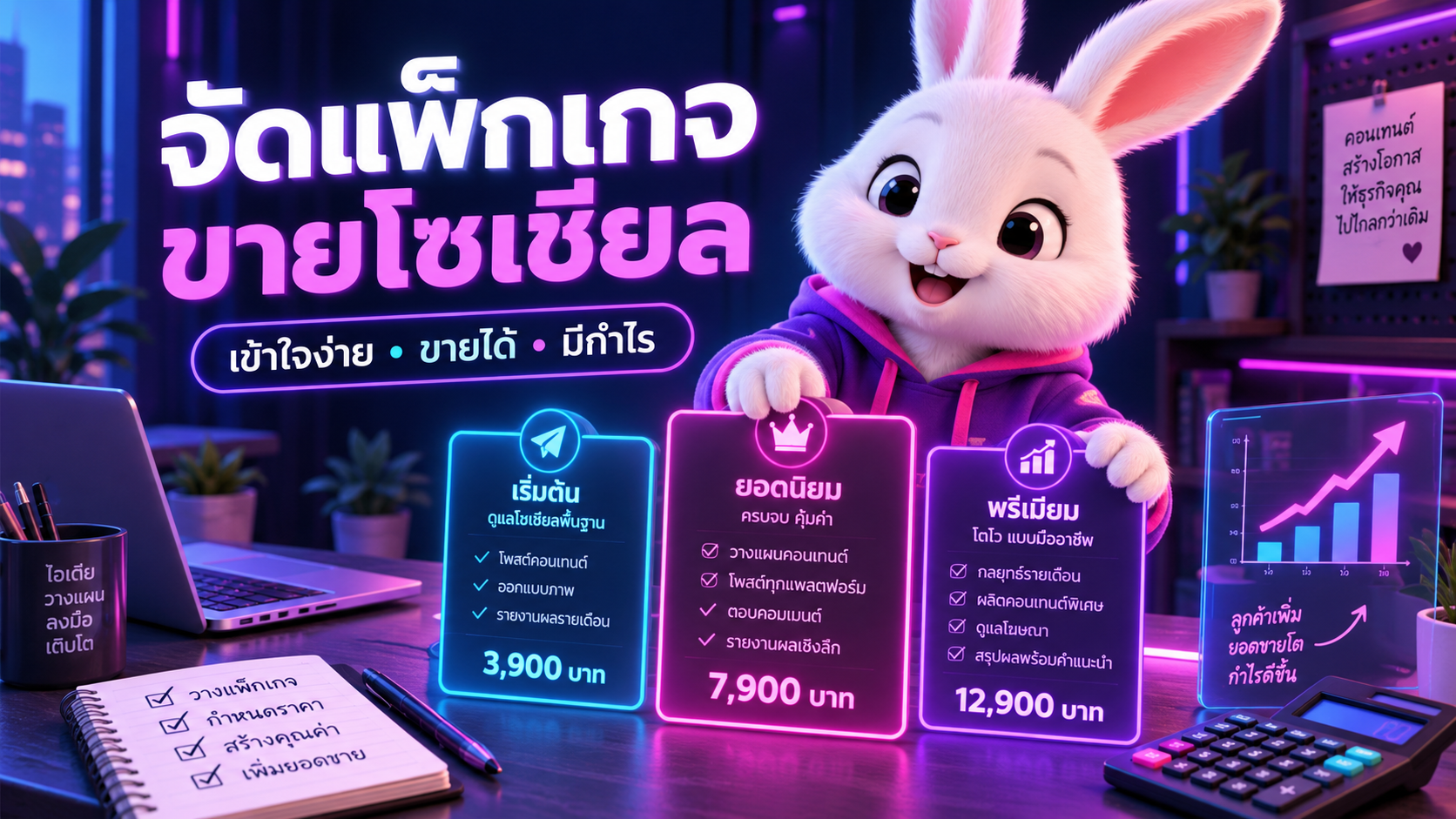 จัดแพ็กเกจขายบริการโซเชียลอย่างไรให้ลูกค้าเข้าใจง่ายและมีกำไร