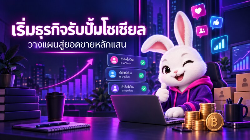 เริ่มธุรกิจรับปั้มโซเชียล วางแผนอย่างไรให้มีโอกาสสร้างยอดขายหลักแสน