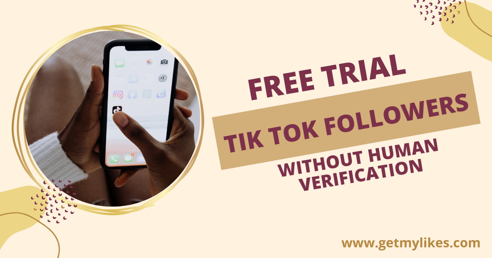 Free TikTok Followers Trial Without Human Verification - GetMylikes