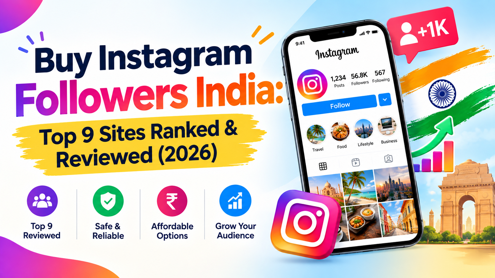 Buy Instagram Followers India: Top 9 Sites Ranked & Reviewed (2026)