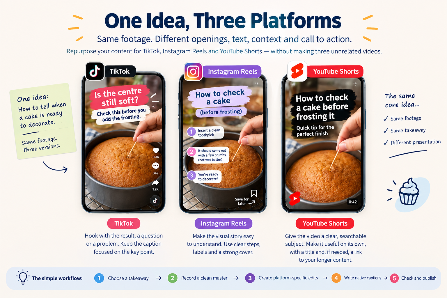 Repurpose One Video for TikTok, Reels & Shorts | SMMCute
