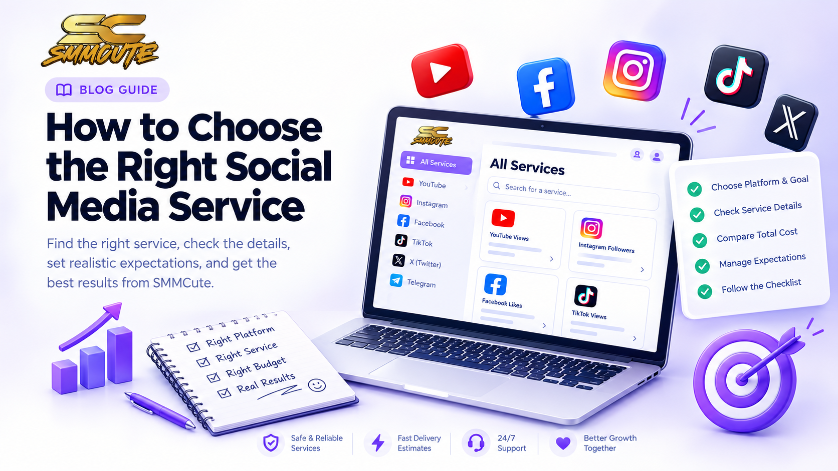 How to Choose Social Media Services on SMMCute
