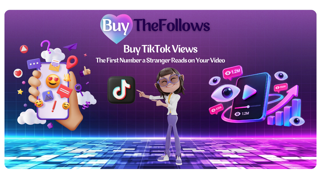 TikTok video with a rising view count after buying TikTok views