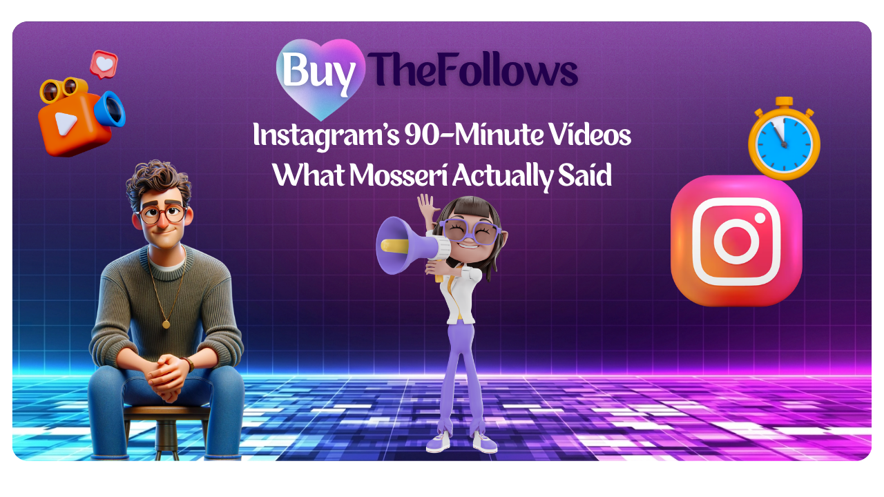 Instagram app showing a horizontal long form video, the 90 minute videos now being tested as Features