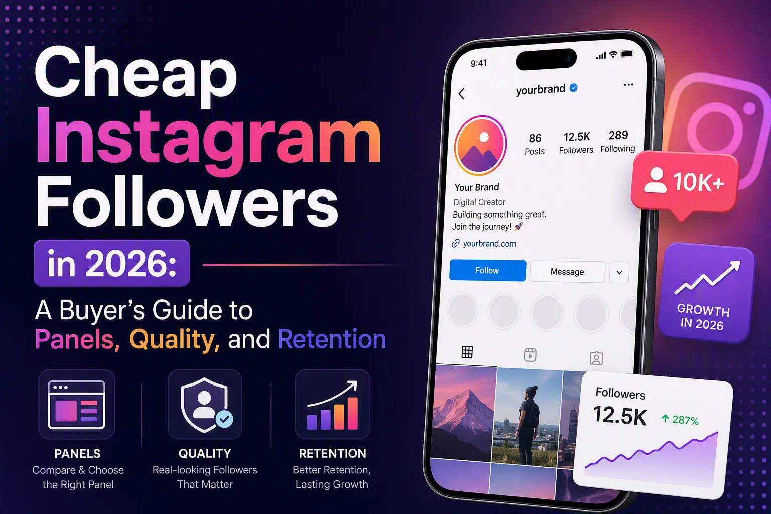 Cheap Instagram Followers in 2026: A Buyer's Guide to Panels, Quality, and Retention