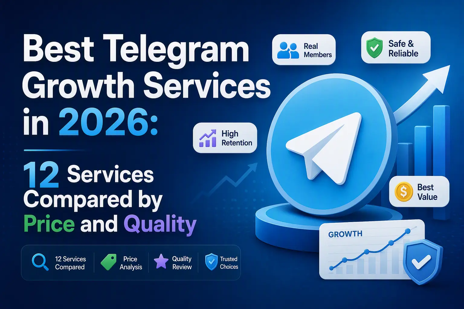 Best Telegram Growth Services in 2026: 12 Services Compared by Price and Quality