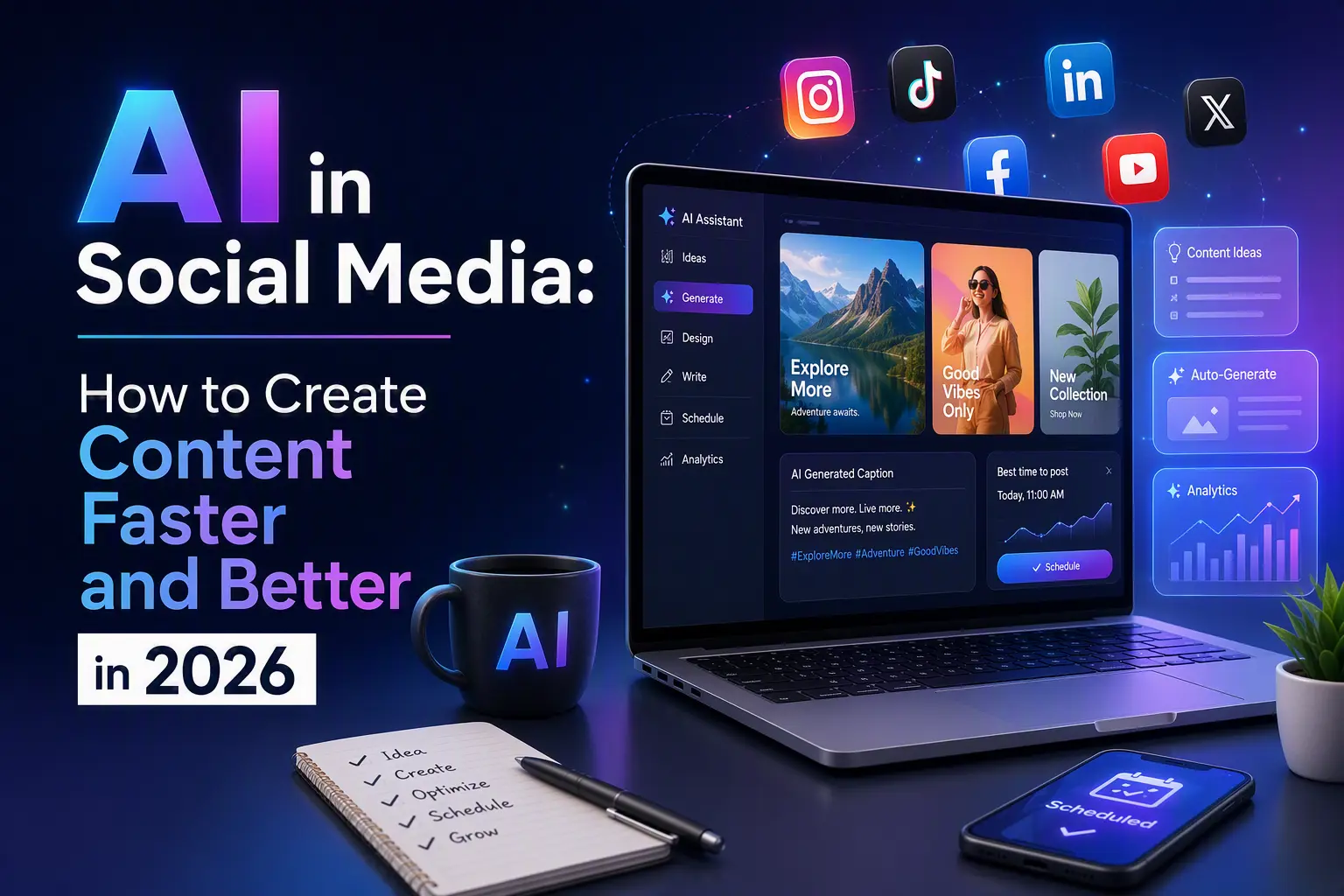 AI in Social Media: How to Create Content Faster and Better in 2026