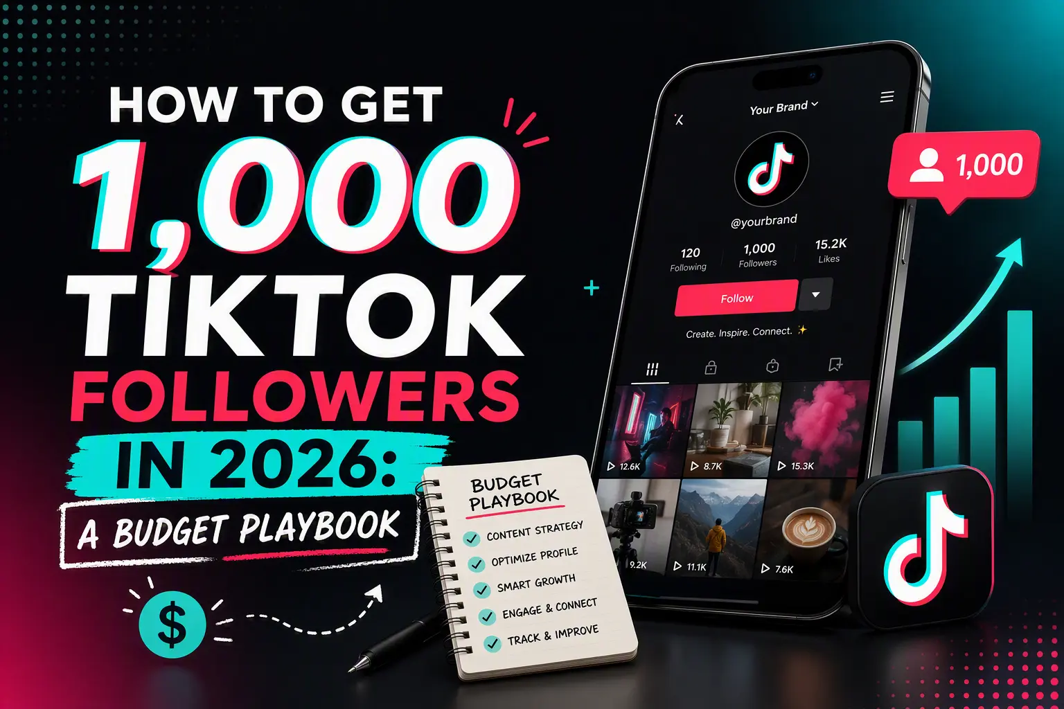 How to Get 1,000 TikTok Followers in 2026: A Budget Playbook