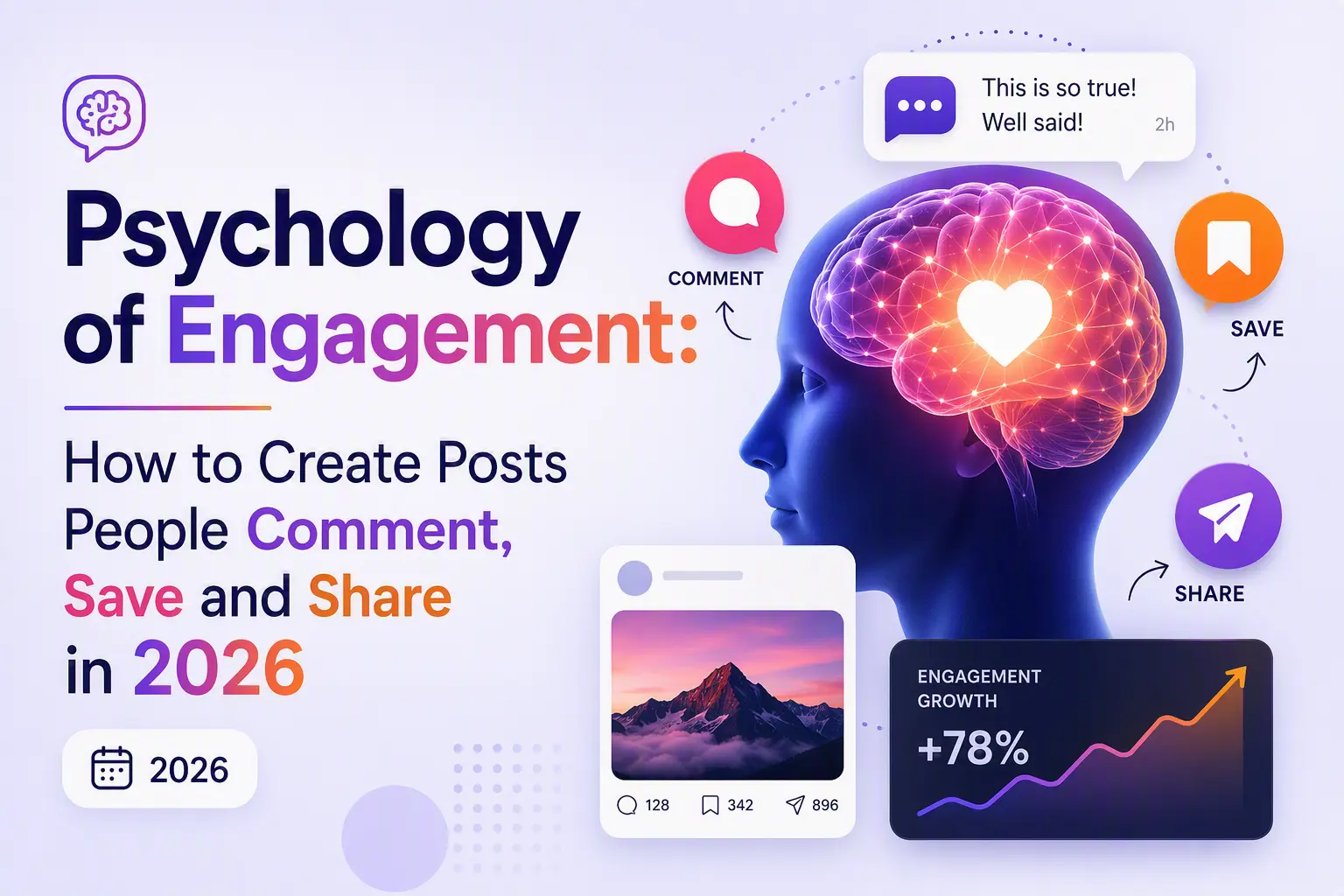Psychology of Engagement: How to Create Posts People Comment, Save and Share in 2026
