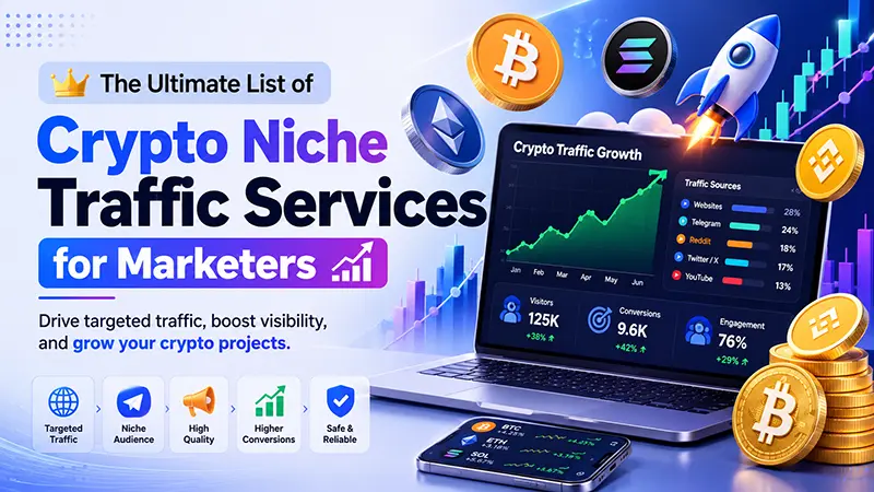 The Ultimate List of Crypto Niche Traffic Services for Marketers