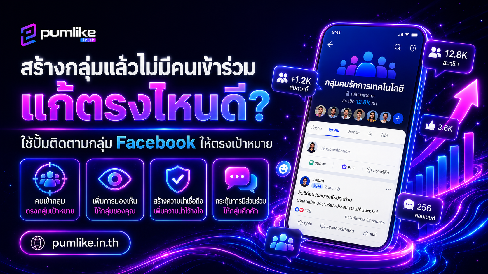 สร้างกลุ่มแล้วไม่มีคนเข้าร่วม แก้ตรงไหนดี? ใช้ปั้มติดตามกลุ่ม Facebook ให้ตรงเป้าหมาย