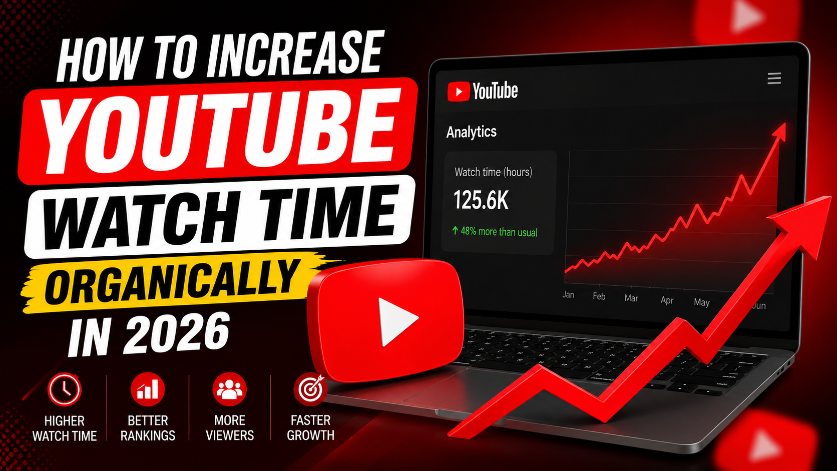 How to Increase YouTube Watch Time Organically in 2026