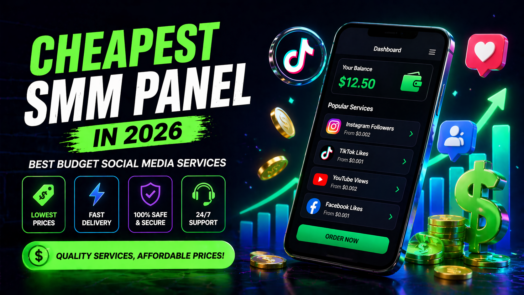 Cheapest SMM Panel in 2026  Best Budget Social Media Services