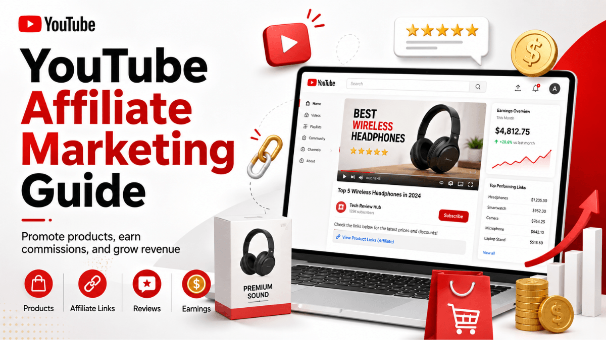 YouTube Shopping: affiliate marketing and selling your own products