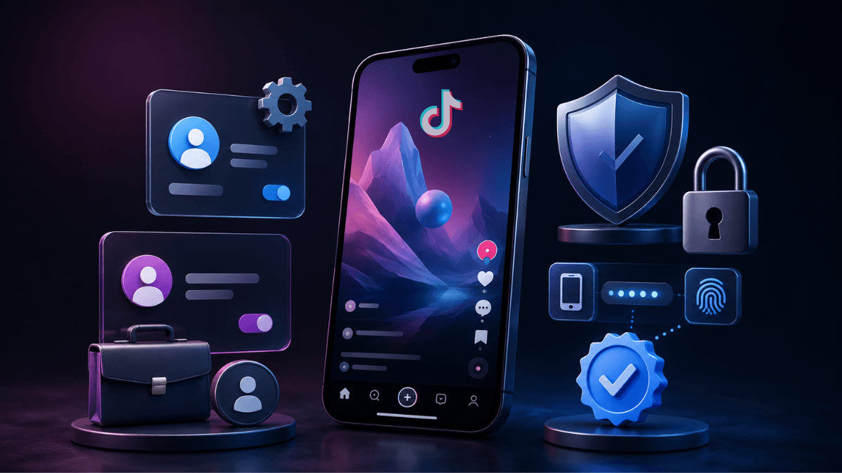 إدارة حساب تيك توك: الأنواع، الأمان، والتوثيق