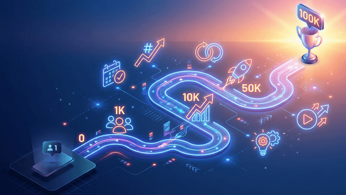 TikTok Growth Roadmap — From Zero to 100,000 Followers