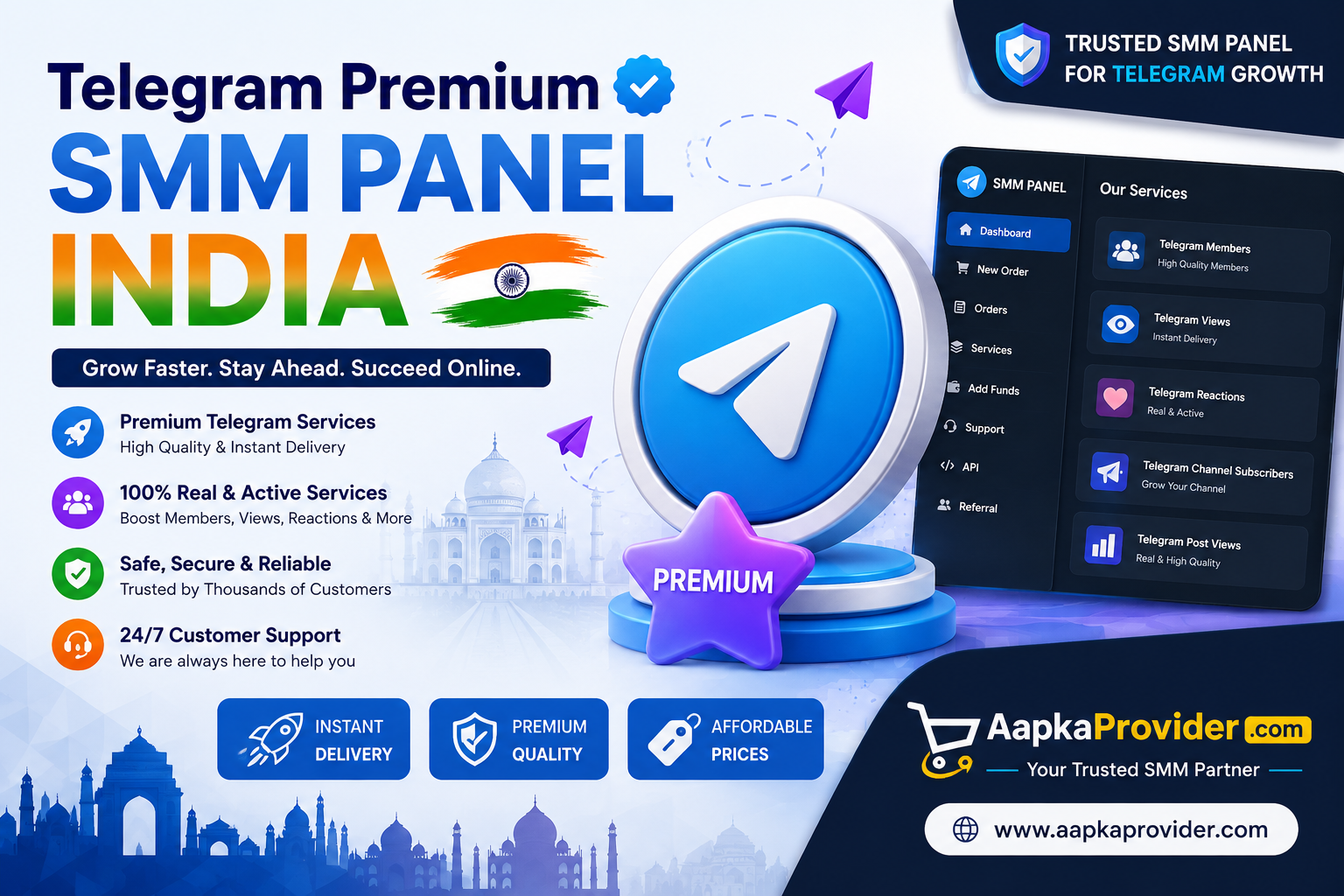 Telegram Premium SMM Panel India