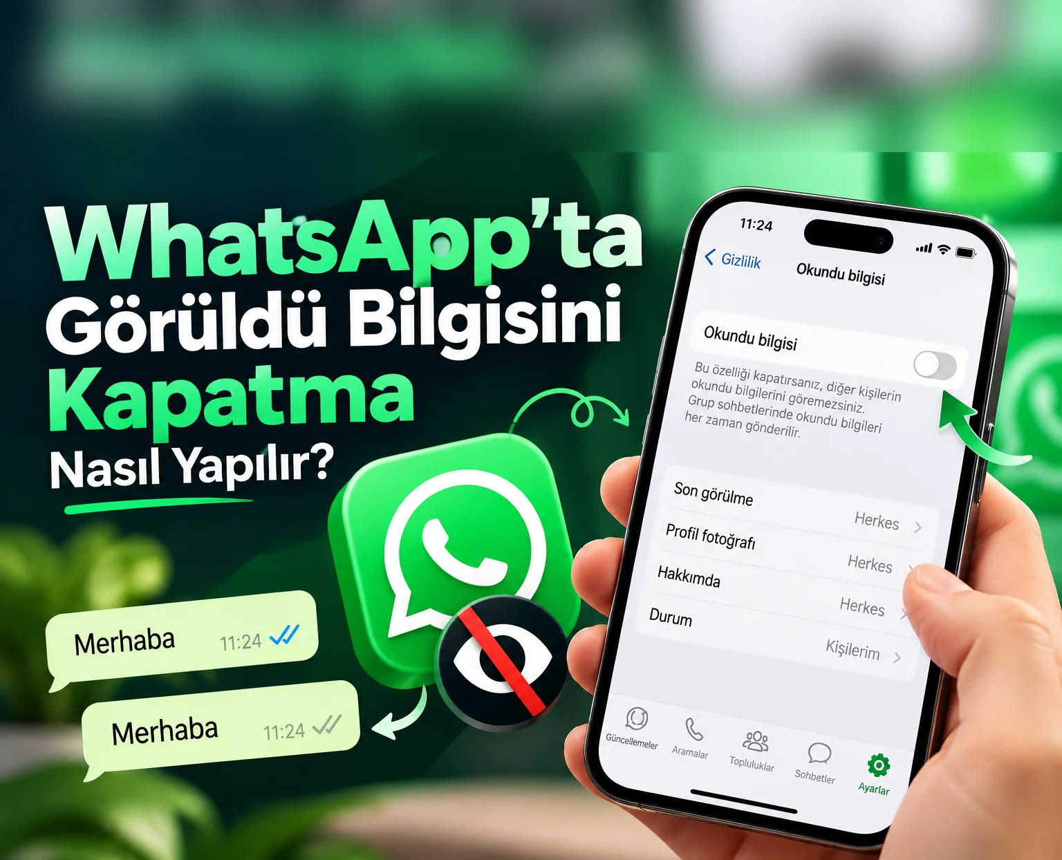 WhatsApp'ta Görüldü Bilgisini Kapatma Nasıl Yapılır?