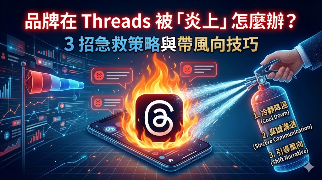 品牌在 Threads 被「炎上」怎麼辦？3 招急救策略與帶風向技巧