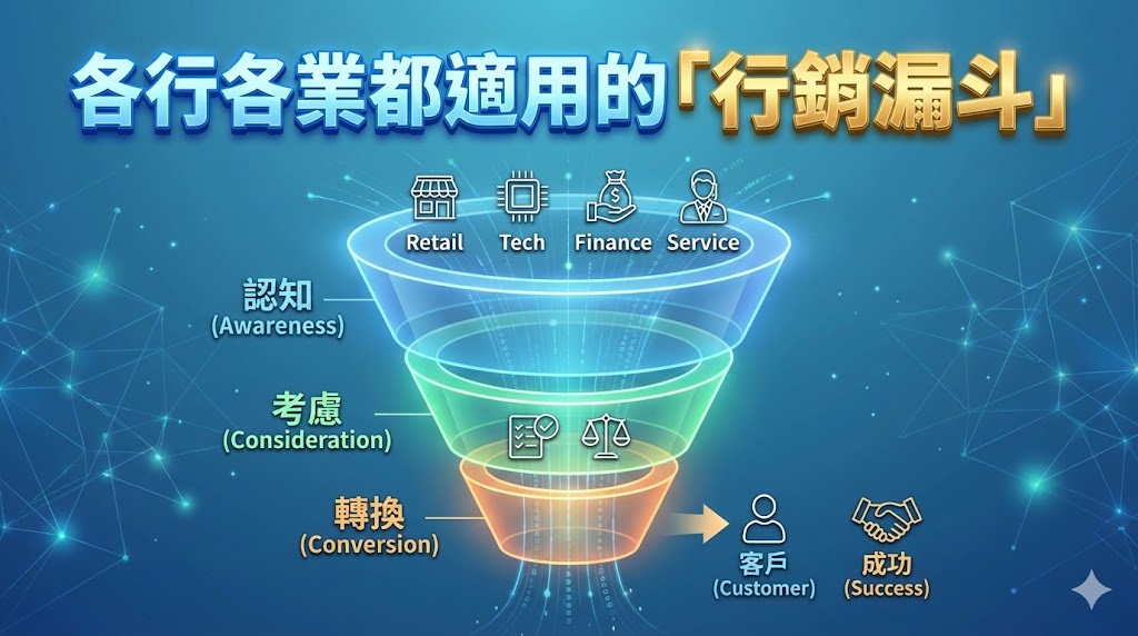 各行各業都適用的「行銷漏斗」