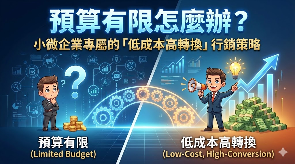 預算有限怎麼辦？小微企業專屬的「低成本高轉換」行銷策略