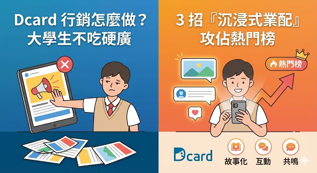 Dcard 行銷怎麼做？大學生不吃硬廣，3 招「沉浸式業配」攻佔熱門榜