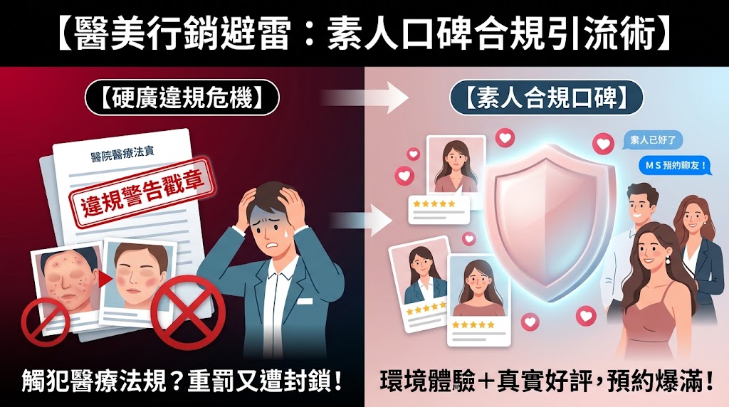 醫美、診所老闆必看！醫療法規限制多，如何用「素人口碑」合規引流？
