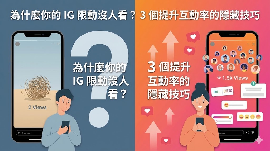 為什麼你的 IG 限動沒人看？3 個提升互動率的隱藏技巧