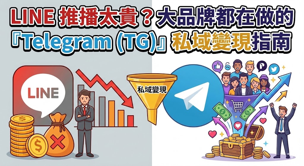 LINE 推播太貴？大品牌都在做的「Telegram (TG)」私域變現指南