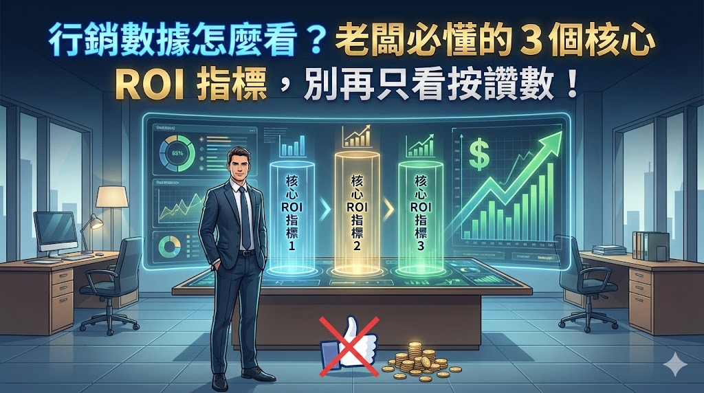 行銷數據怎麼看？老闆必懂的 3 個核心 ROI 指標，別再只看按讚數！