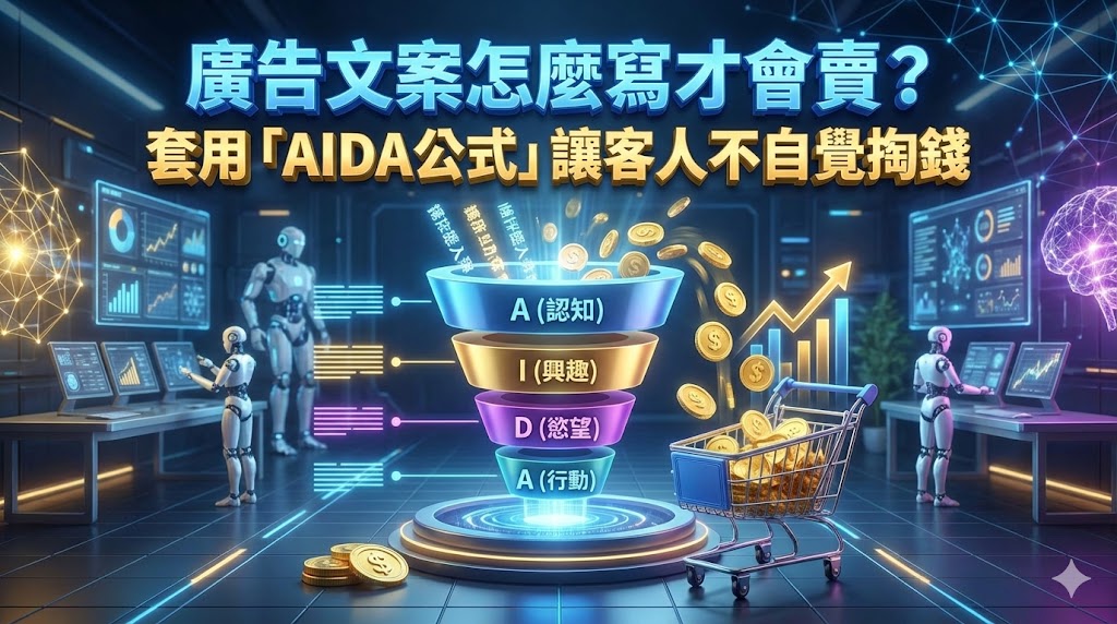 廣告文案怎麼寫才會賣？套用「AIDA 公式」讓客人不自覺掏錢