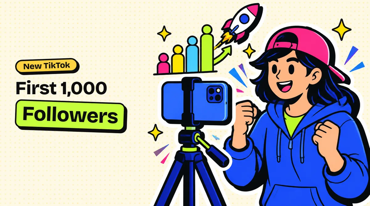 New TikTok Account: How to Get Your First 1,000 Followers