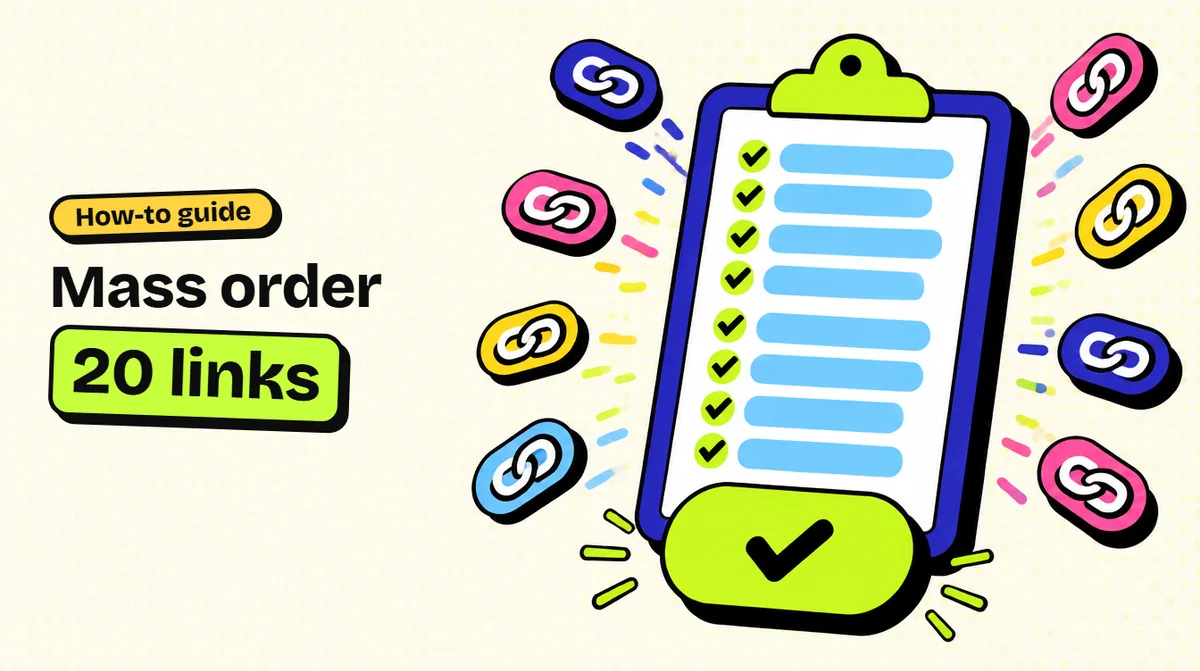 Mass Order in SMM Panel: Place 20 Links Safely
