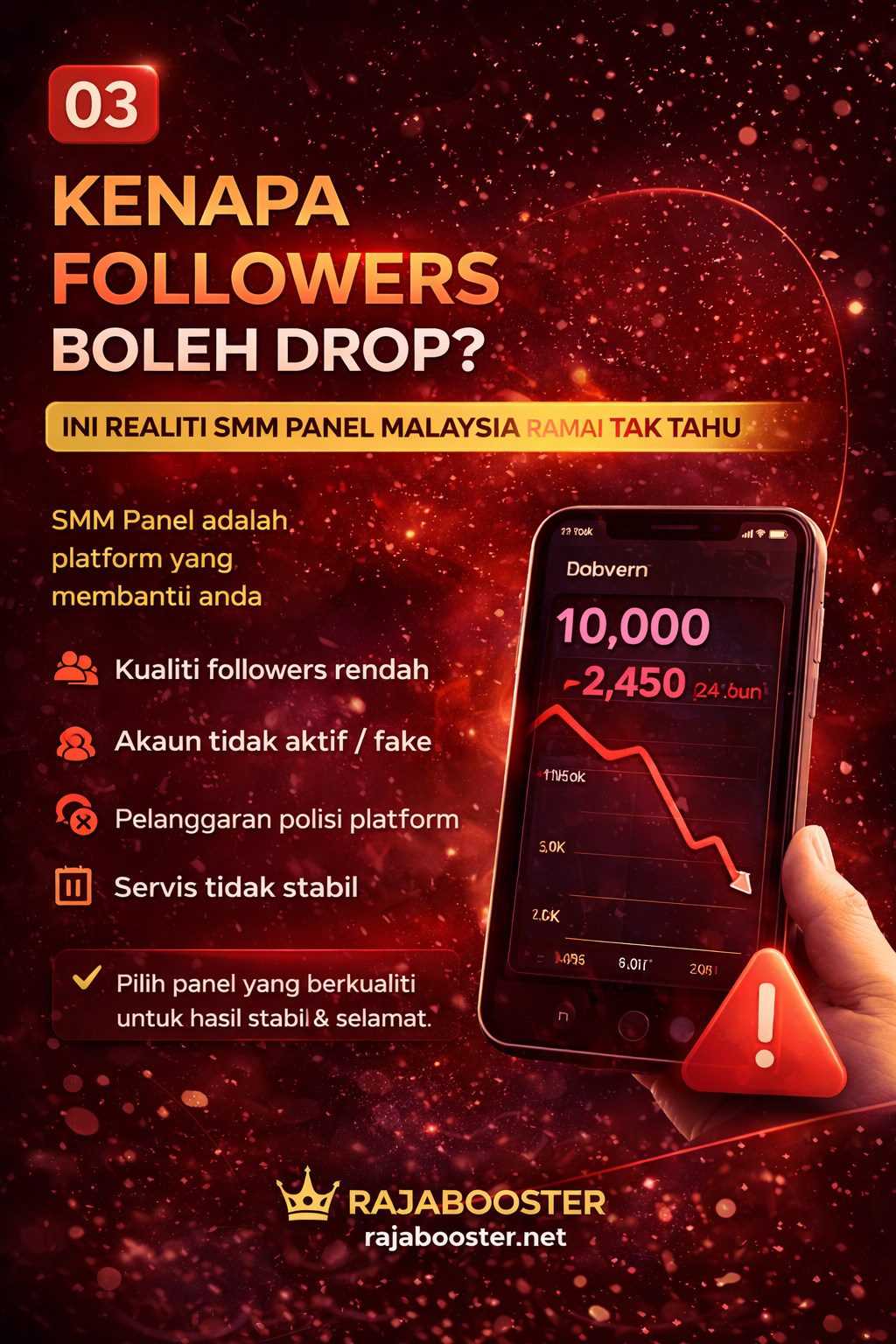 Kenapa Followers Boleh Drop? Realiti SMM Panel Malaysia Ramai Tak Tahu